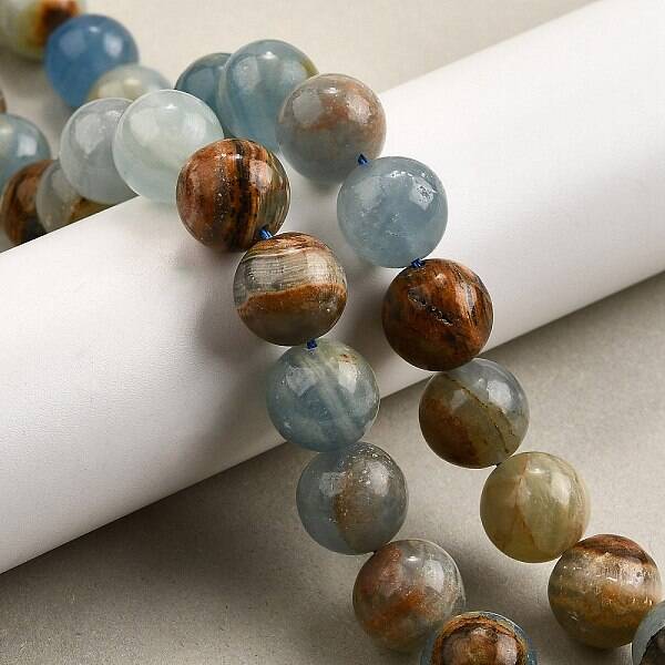 Natural Blue Calcite Beads Strands