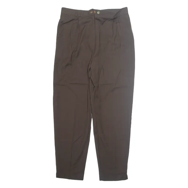 JEAN JACQUES PENSON Workwear Womens Trousers Brown Loose Straight W30 L27