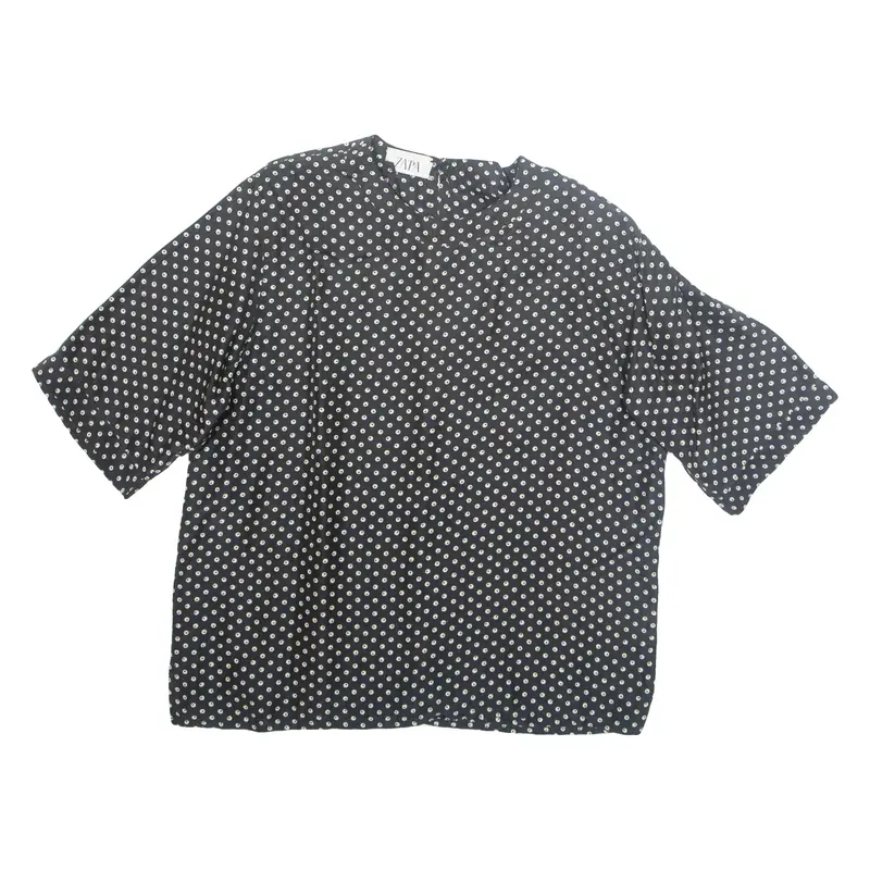 ZAPA Womens Printed Blouse Black Spotted L