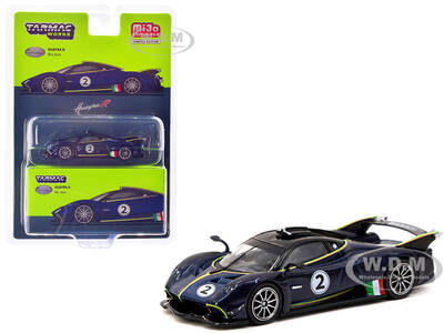 Pagani Huayra R 2 Blu Avio Blue Metallic with Black Top \