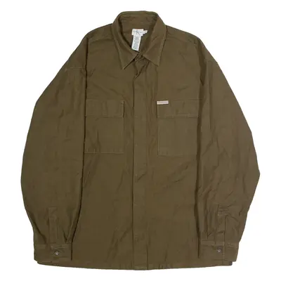 CALVIN KLEIN JEANS Overshirt Mens Jacket Green L