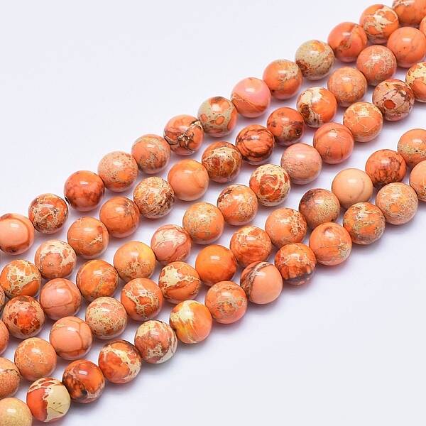 Natural Imperial Jasper Beads Strands