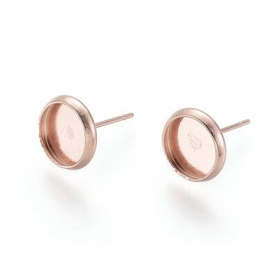304 Stainless Steel Stud Earring Settings