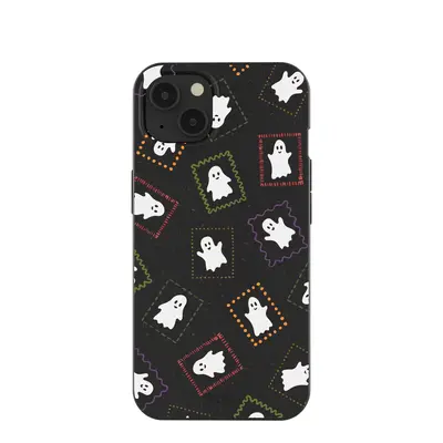 Black Ghost Stamps iPhone 13 Case