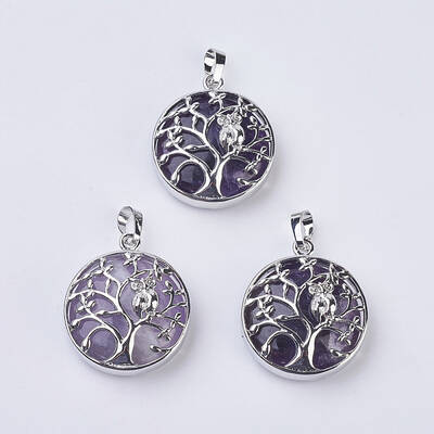 Natural Amethyst Pendants
