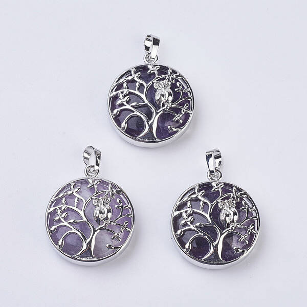 Natural Amethyst Pendants