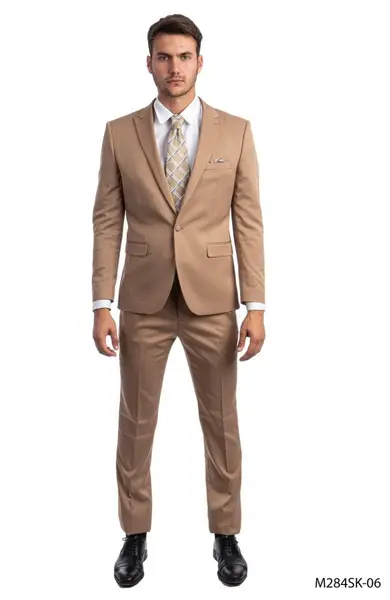 Tazio Men's 2pc Skinny-Fit Suit - Bold Colors