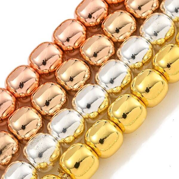 Electroplated Synthetic Non-magnetic Hematite Beads Strands