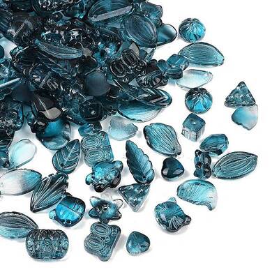 Gradient Color Transparent Glass Beads