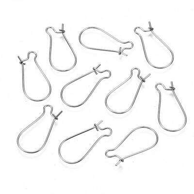 Tarnish Resistant 304 Stainless Steel Hoop Earring Findings