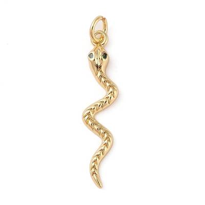 Brass Micro Pave Cubic Zirconia Pendants
