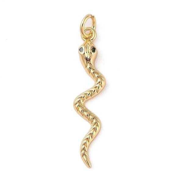 Brass Micro Pave Cubic Zirconia Pendants