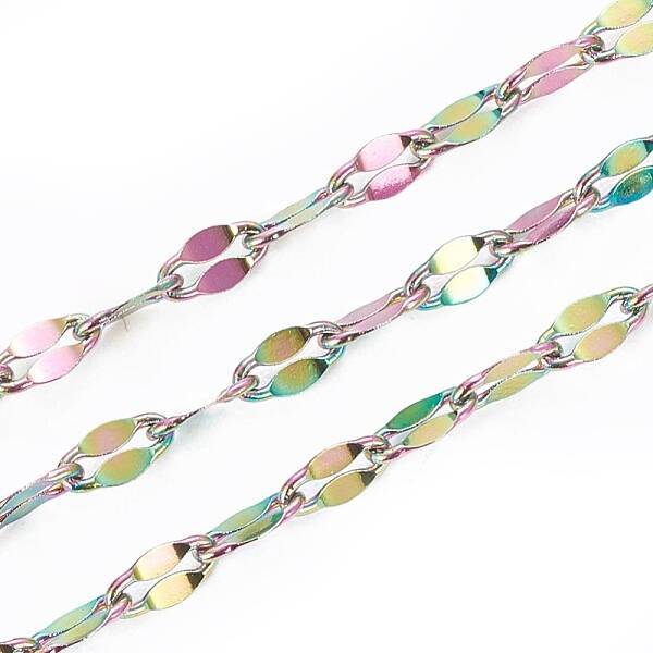 Ion Plating(IP) 304 Stainless Steel Dapped Chains