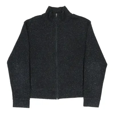 Unbranded Zip Up - Large Blue Cotton Blend