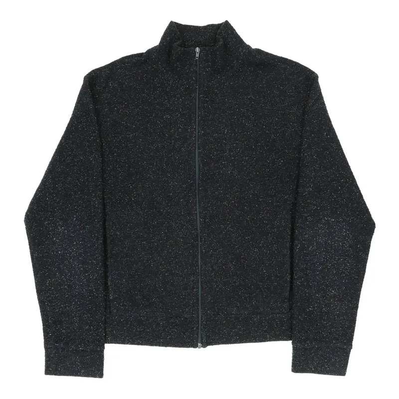 Unbranded Zip Up - Large Blue Cotton Blend