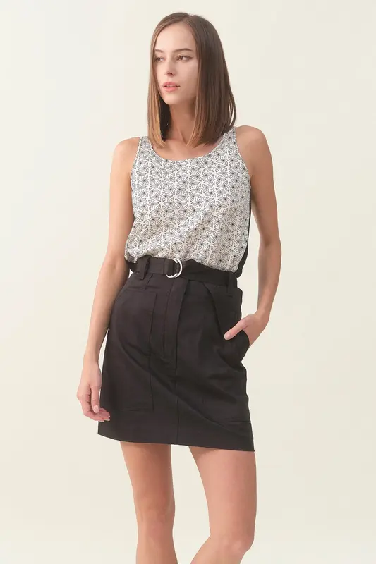 Multi-Way Tank Top - Black Print | Size: S