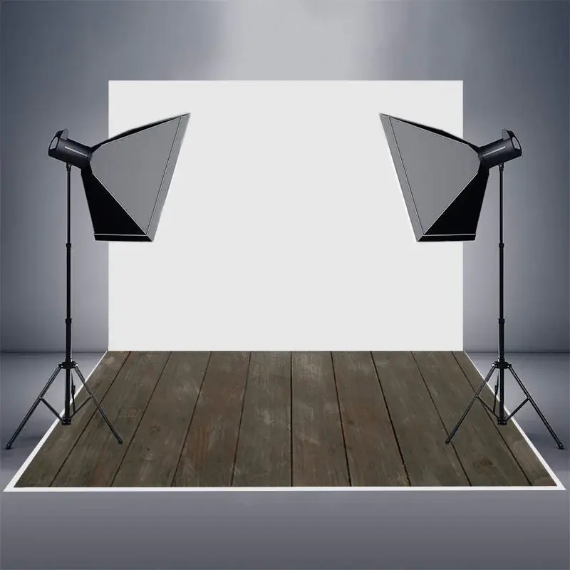 Retro Dark Grey Dirty Wood Texture Rubber Floor Mat - Aperturee