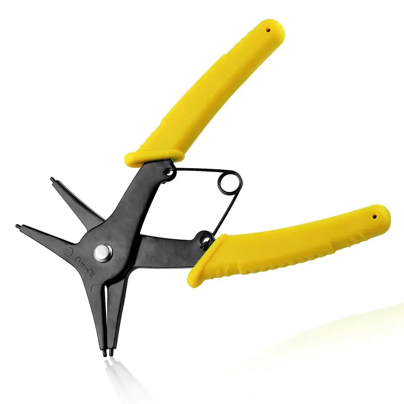 2 in 1 Snap Ring Pliers Internal External Circlip Pliers Straight Lock Ring Pliers for Ring Remover Retaining, Dual-purpose R...