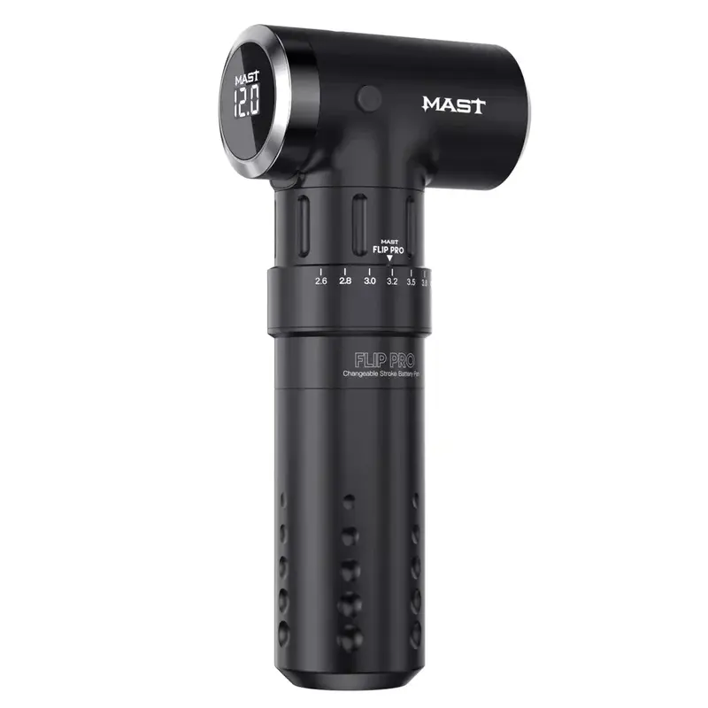 Wireless Tattoo Pen Machine with 2.6-4.0mm Strokes Changeable | Mast Flip Pro