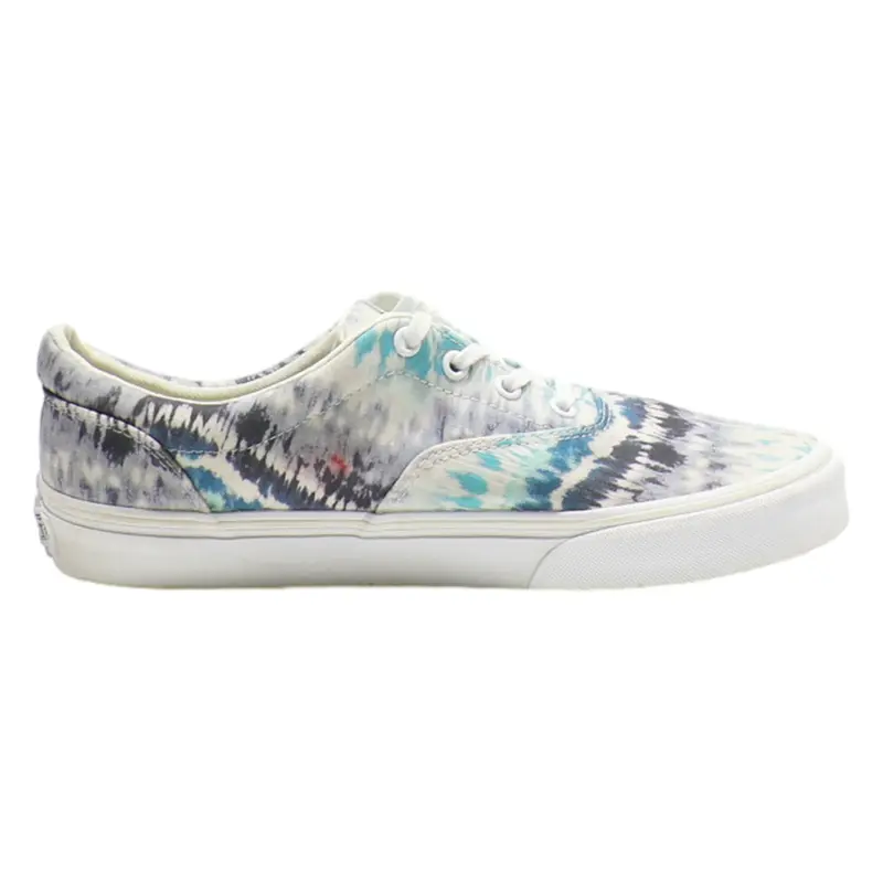 VANS Low Top Trainers White Canvas Womens UK 7