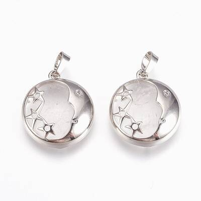 Natural Quartz Crystal Pendants