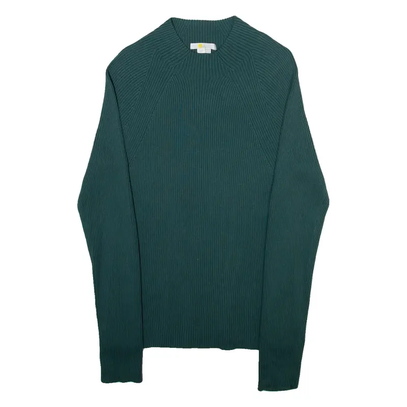 BODEN Womens Jumper Green High Neck Tight Knit UK 14