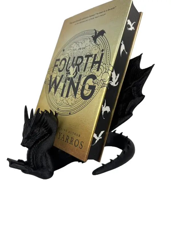 Dragon Book Holder | Fantasy Bookstand | Book Lover Gift | Dragon Home Decor | Fourth Wing Inspired Book Holder | Fantasy Rea...