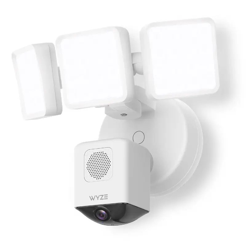 Wyze Cam Floodlight Pro — Hard-Wired 2K HD Outdoor Smart Security Camera, Adjustable 3000 Lumen LEDs, Color Night Vision, 1...