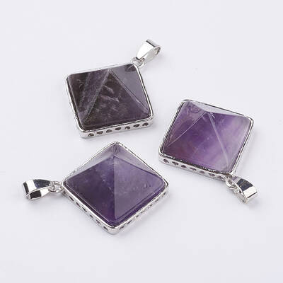 Natural Amethyst Pendants