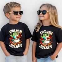Chicken Jockey Youth T-Shirt, Gift for Game Lover Chicken, Minecraft Quirky Cotton Graphic Youth Sweatshirt Hoodie, Hilarious...