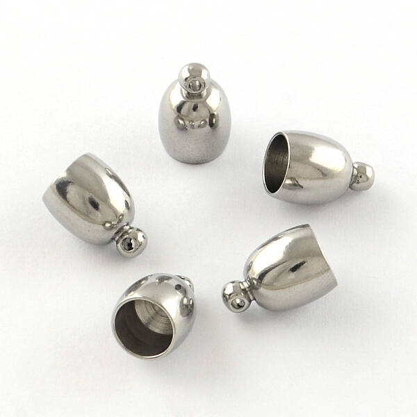 Tarnish Resistant Smooth Surface 201 Stainless Steel Cord Ends