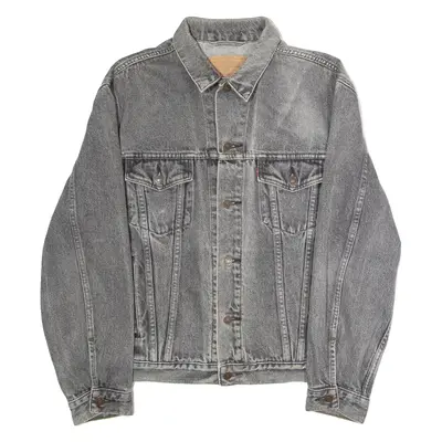 LEVI'S Mens Denim Jacket Grey L
