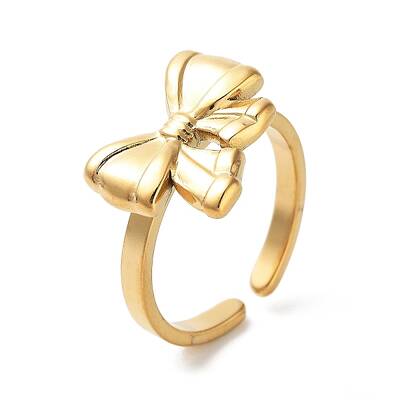 304 Stainless Steel Open Cuff Rings for Women