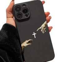 Creative Cross Pattern Phone Case, Anti-drop Shockproof Smartphone Protective Cover, Phone Accessories Compatible with iPhone...