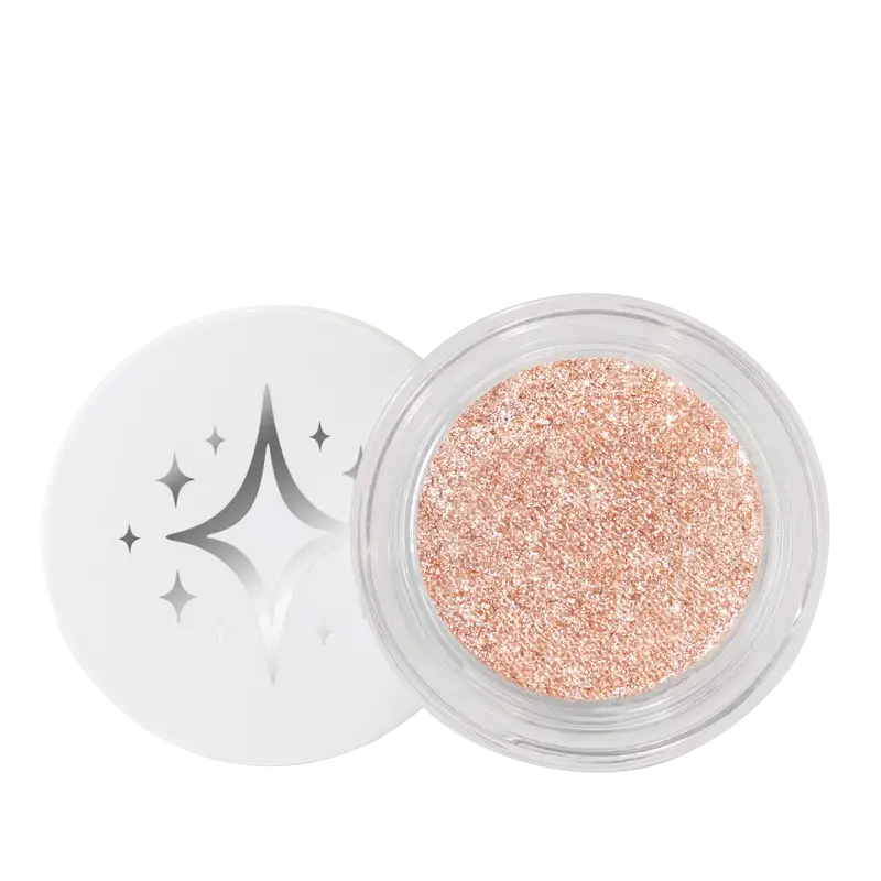 GLITTERPUCK Pressed Fairy Dust Eyeshadow Makeup Powder Cosmetic Water-Infused Pressed Glitter for Eyes Face Body Effortless A...