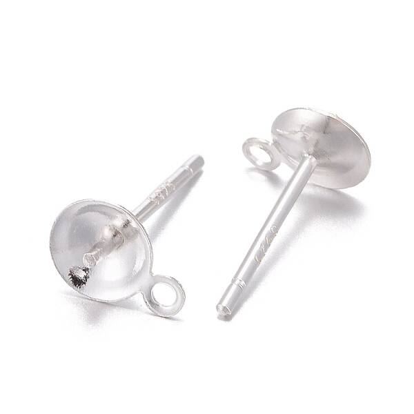 925 Sterling Silver Stud Earring Findings
