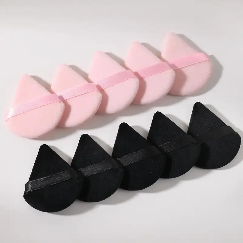 Summer Triangle Powder Puff, 10pcs/set Soft Makeup Foundation Sponge Puff, Makeup Tool for Blending & Facial Detailing, Makeu...
