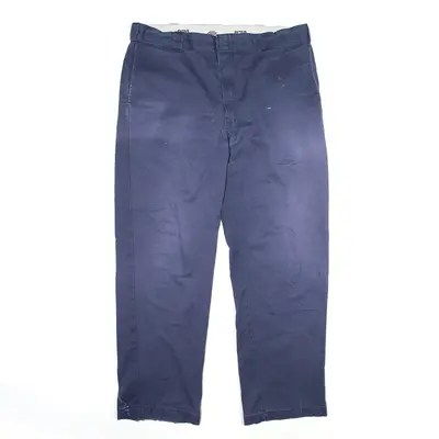 DICKIES 874 Trousers Blue Regular Straight Mens W38 L30