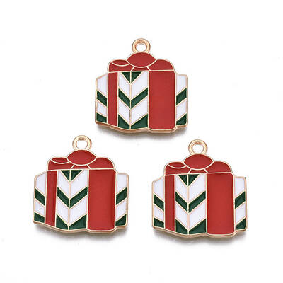 Christmas Alloy Enamel Pendants