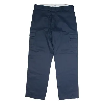 DICKIES Workwear Mens Trousers Blue Relaxed Straight W38 L34