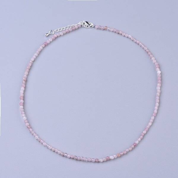 Natural Rose Quartz Beaded Necklaces