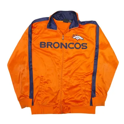NFL Broncos Track USA Jacket Orange Mens L