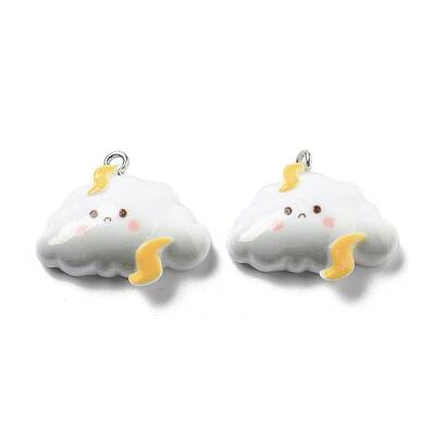 Weather Theme Opaque Resin Pendants