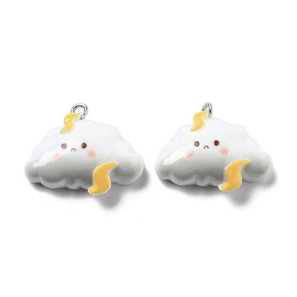 Weather Theme Opaque Resin Pendants