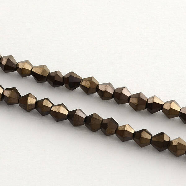 Electroplate Glass Bead Strands