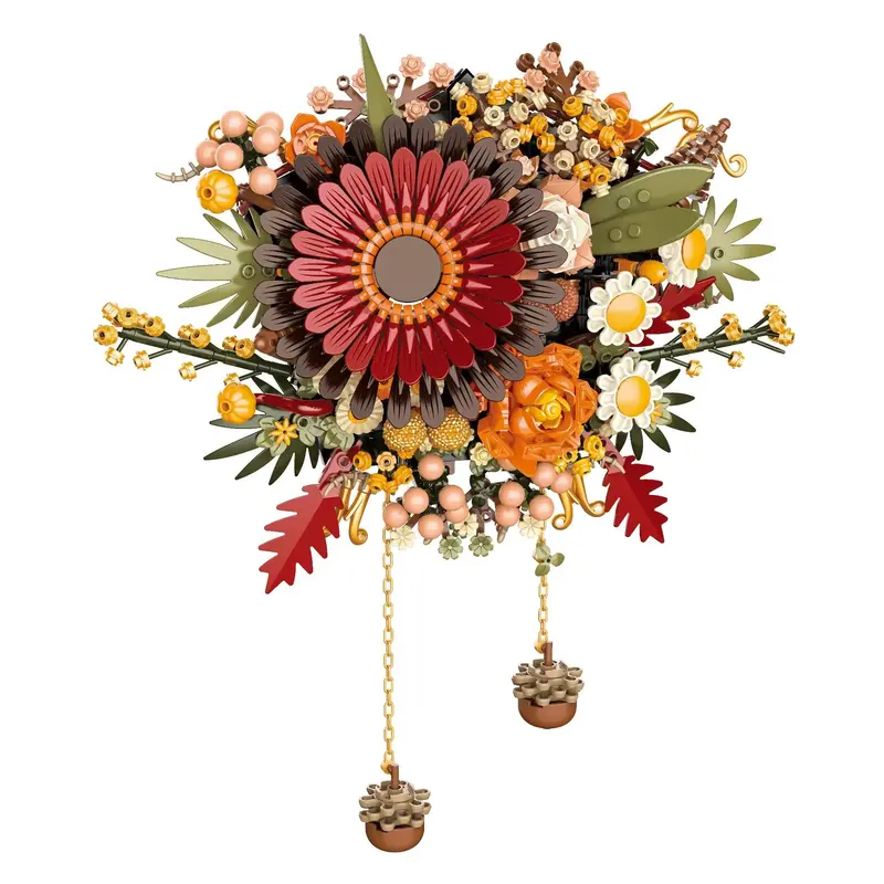 Flower Building Blocks (800pcs/set), Creative Flower Building Blocks, Home Decoration Creative Ornament, Building Blocks Gift...