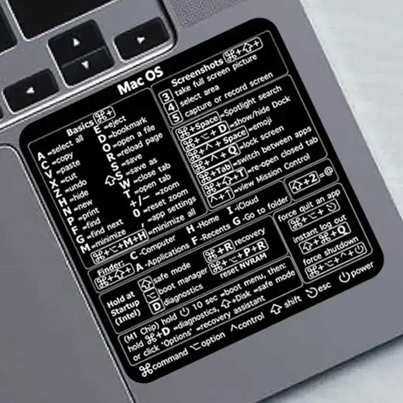 Keyboard Label Sticker, Laptop Keyboard Shortcut Label Stickers, Portable & Practical Computer Keyboard Sticker Suitable for ...