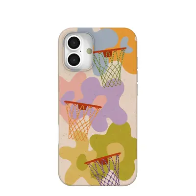 Seashell Flower Baskets iPhone 16 Plus Case