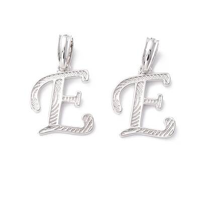 Rack Plating Eco-Friendly Brass Letter Pendants