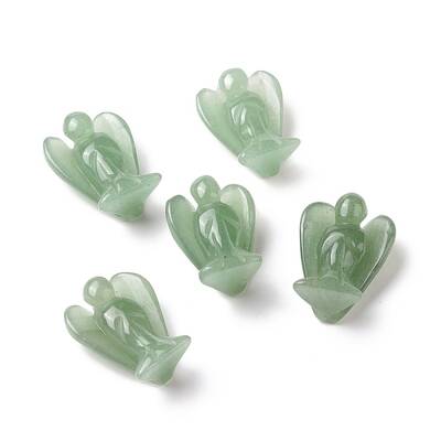 Natural Green Aventurine Angel Decor Healing Stones